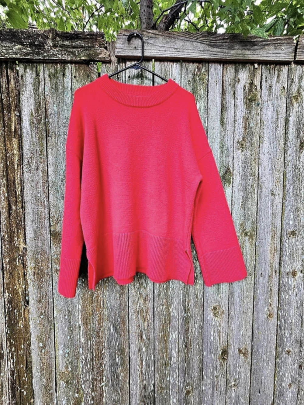Caracilia Red Crew Neck Sweater